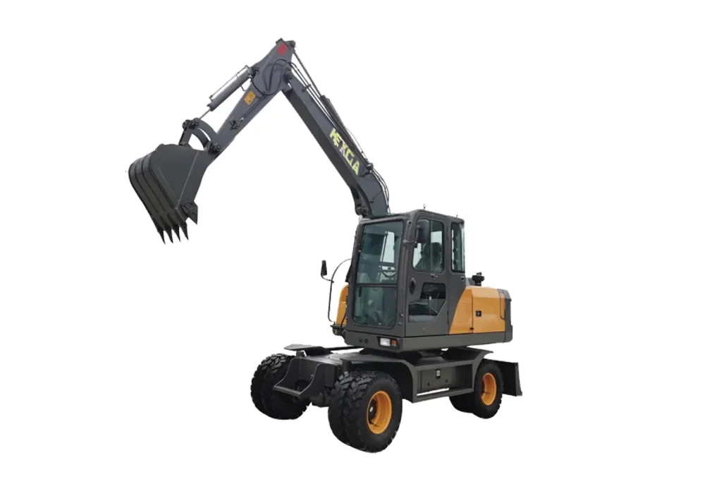 HE9080 Wheel Excavator: 0.21m³ Bucket, 48KW Engine