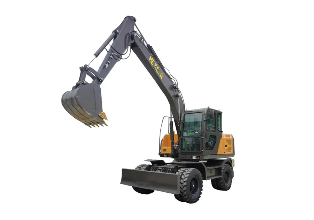 HE9120 Wheel Excavator: 0.4m³ Bucket, 74KW Engine